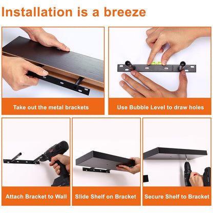 Floating Shelves for Wall Set of 3 16 Inch