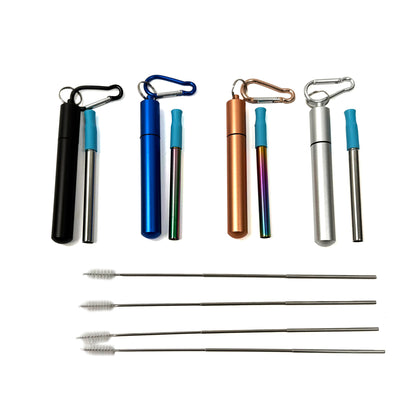 Metal Straws Reusable 4 Units