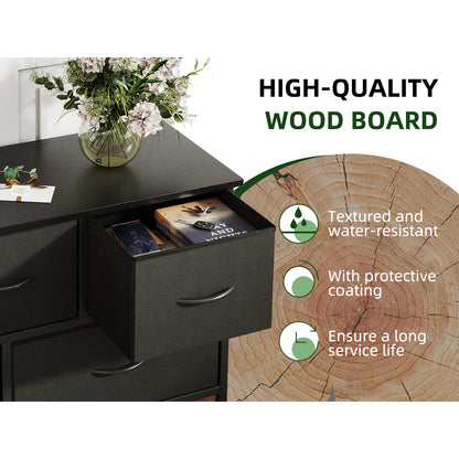 Dresser for Bedroom with 5 Drawers, Black