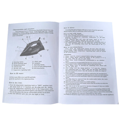 Ceramic Coating Solepate Steam Iron