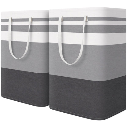 Large Laundry Basket 75L 2pcs 2colors - Weshop876