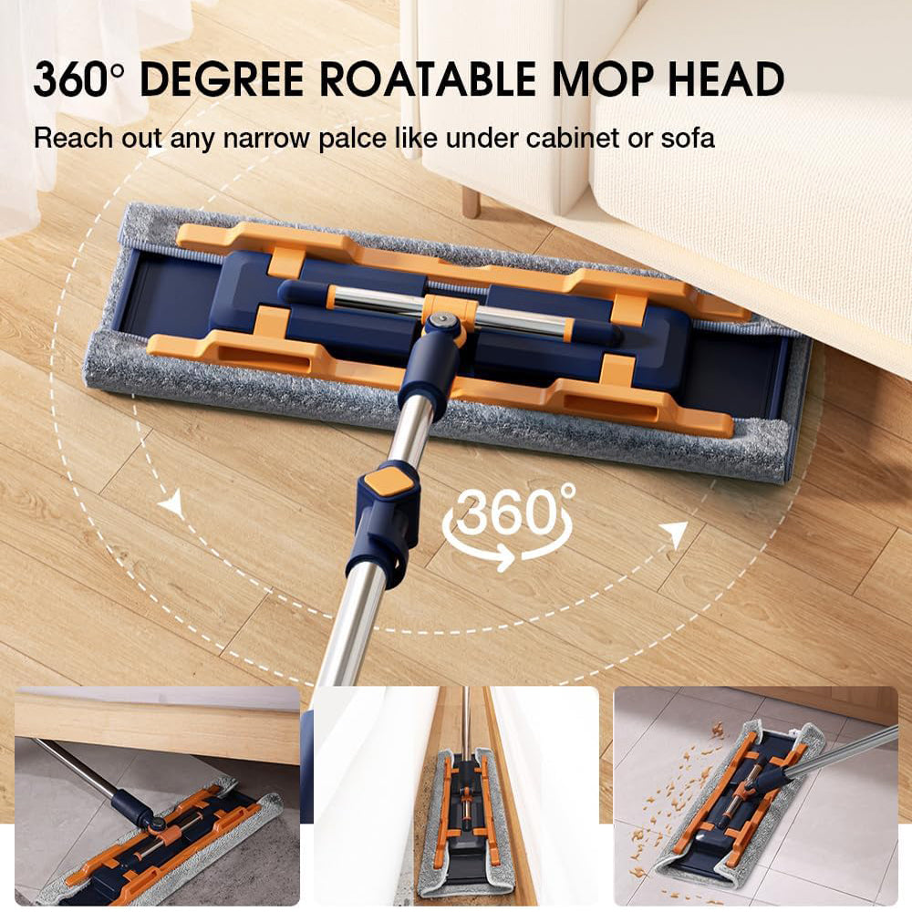 18" Microfiber Flat Mops for Floor Cleaning