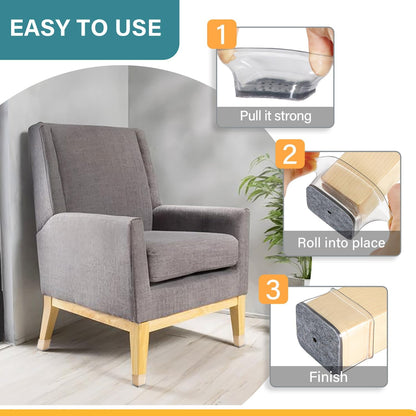 24 Pcs Chair Leg Floor Protectors