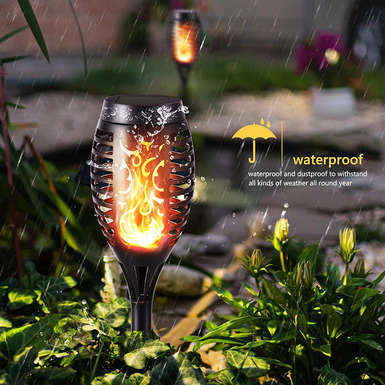 Solar Torch Flame Lights 2 Pack