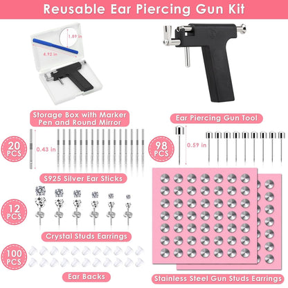Professional Ear Piercing Gun Kit