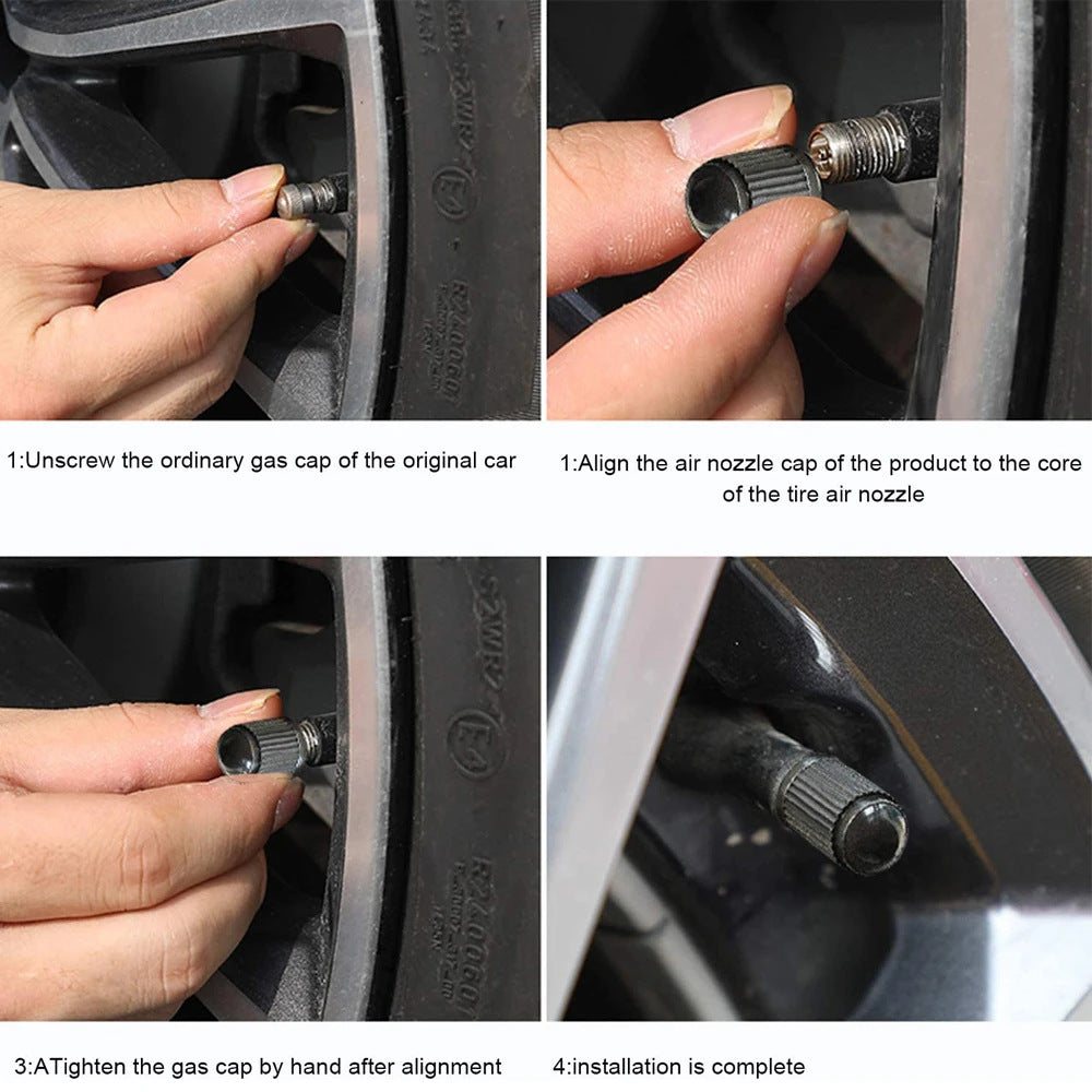 Tire Valve Stem Caps with Sealing Ring for Car 288 Units