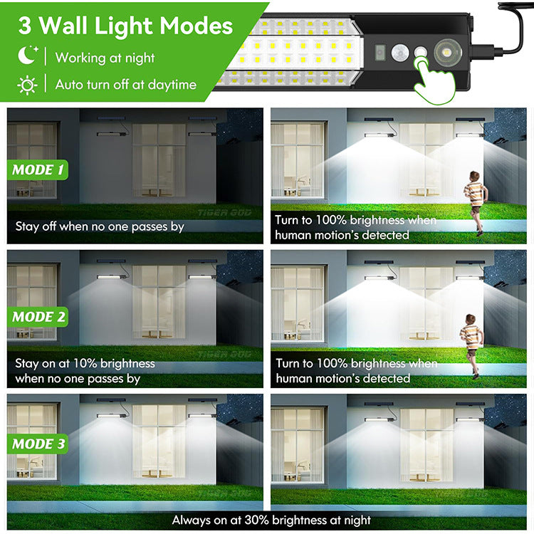 Solar Sensor Lights Detachable Handheld Lighting