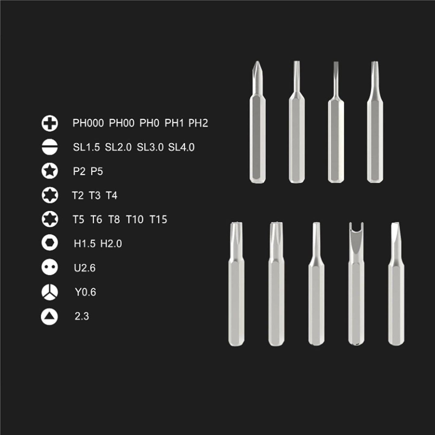 Magnetic 24-in-1 Precision Screwdriver Set