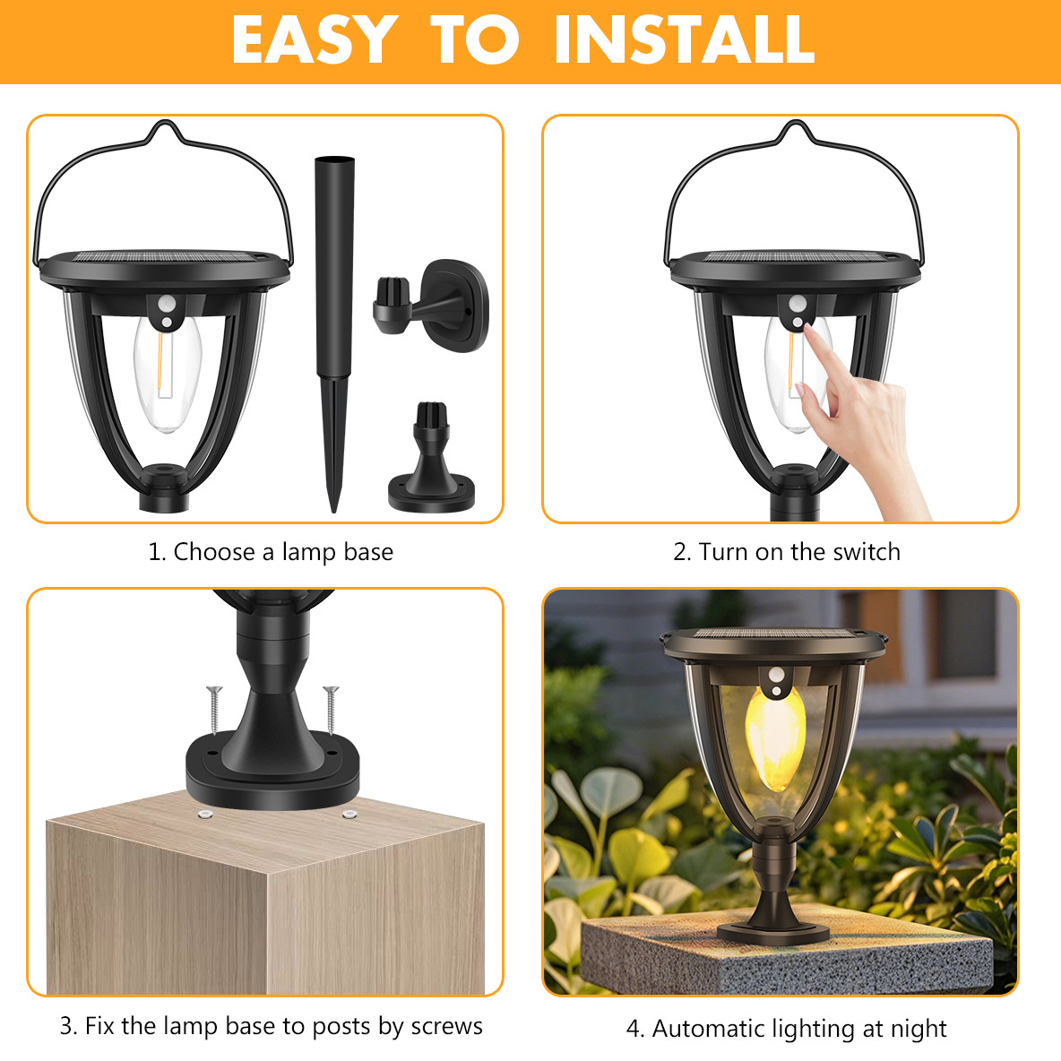 Solar Pathway Lights 2 Pack