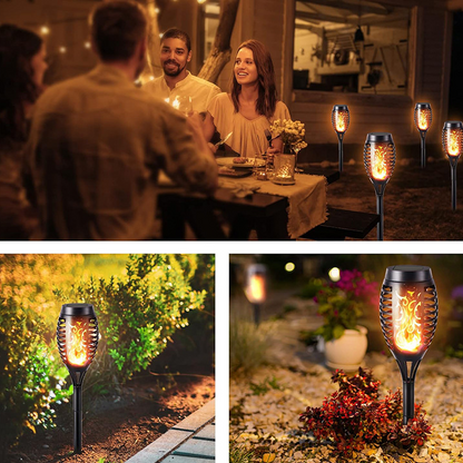 Solar Torch Flame Lights 2 Pack