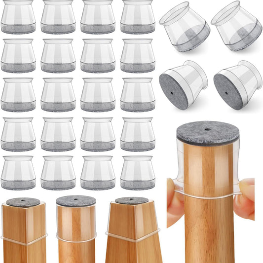 24 Pcs Chair Leg Floor Protectors