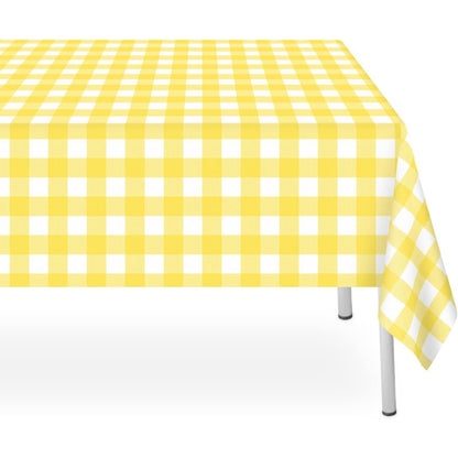 PEVA Table Cloths for Parties Disposable 54 x 108 Inch 5 Units