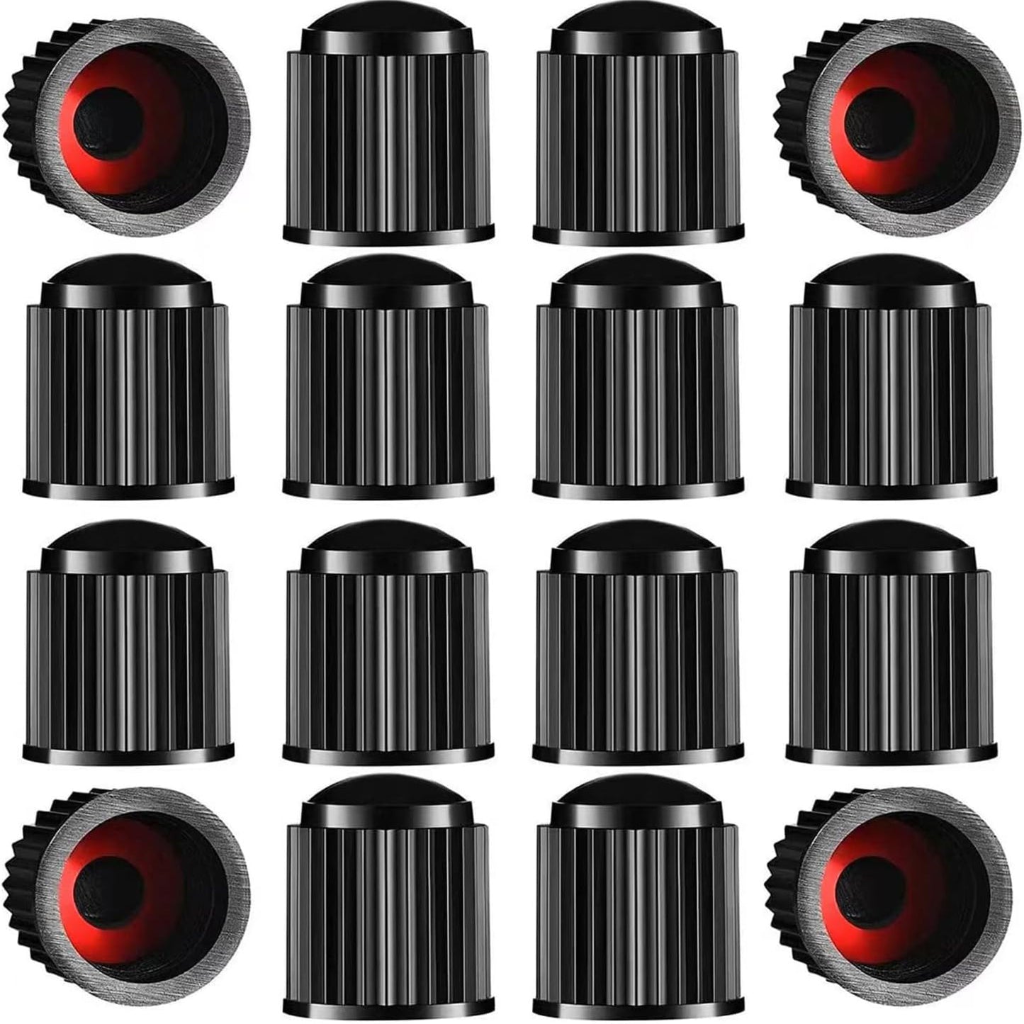 Tire Valve Stem Caps with Sealing Ring for Car 288 Units