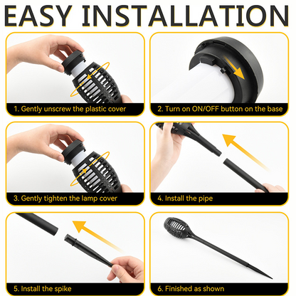 Solar Torch Flame Lights 2 Pack
