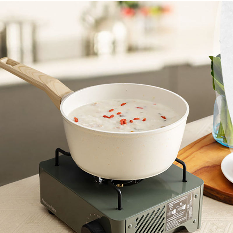 Nonstick Sauce Pan with Lid 20cm, 7.9 inches, White