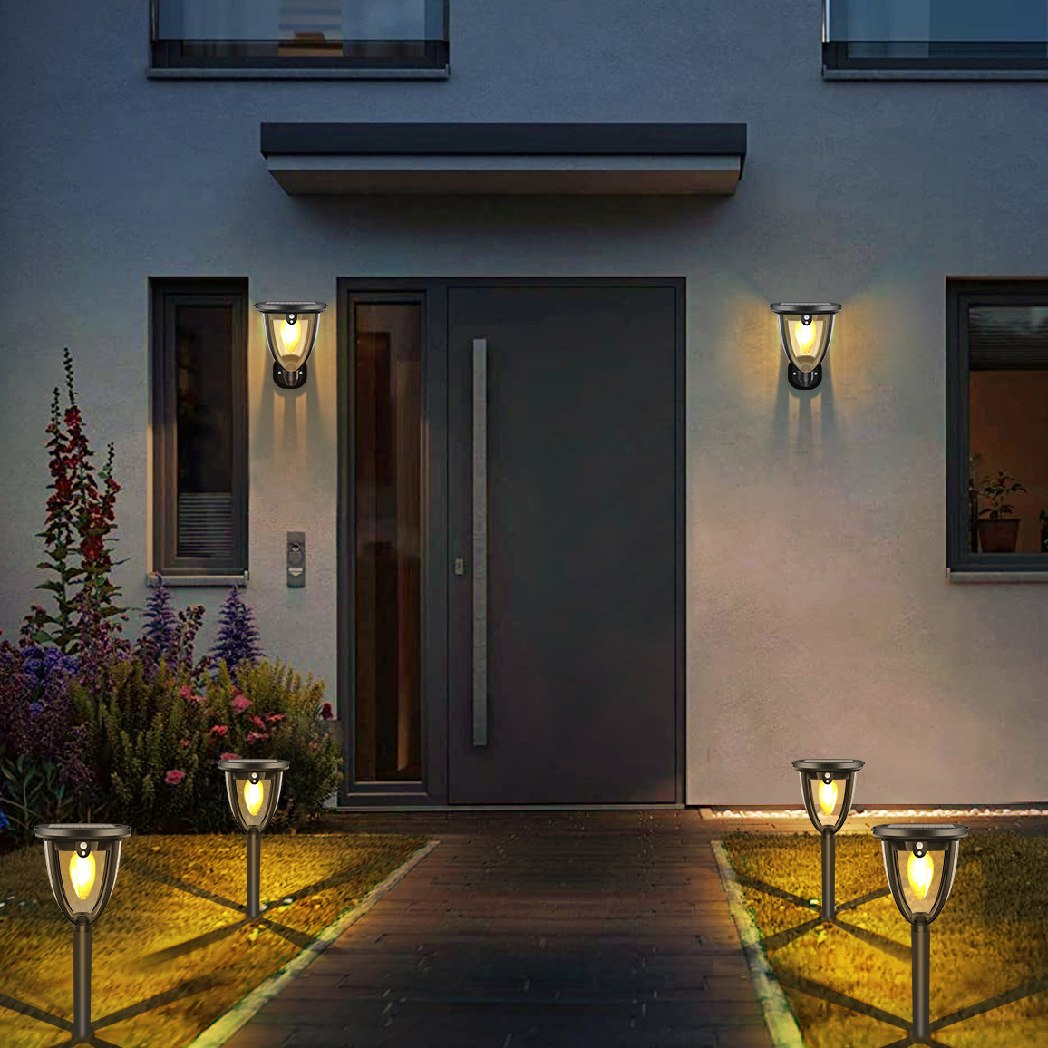 Solar Pathway Lights 2 Pack