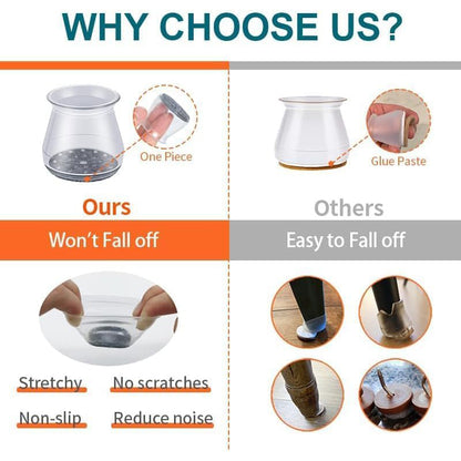 24 Pcs Chair Leg Floor Protectors