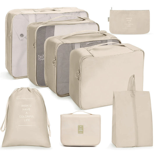 8-Piece Packing Cubes for Travel (2 Color Options)