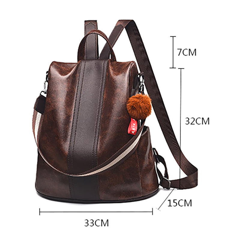 Women Backpack Purse PU Leather Casual Shoulder Bag