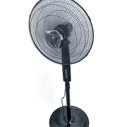 3 Speeds Control Stand Fan 18 Inch with Remote Control, Black