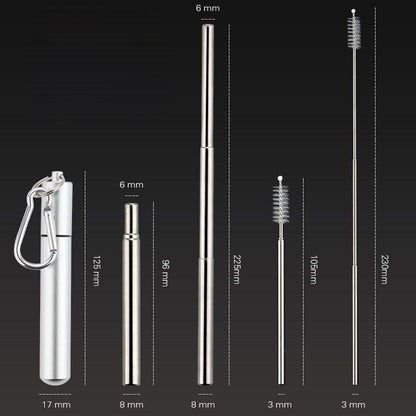 Metal Straws Reusable 4 Units