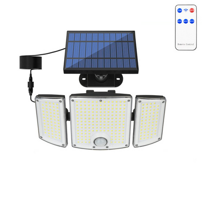 Enlarged 3 Heads Solar Lights Motion Sensor