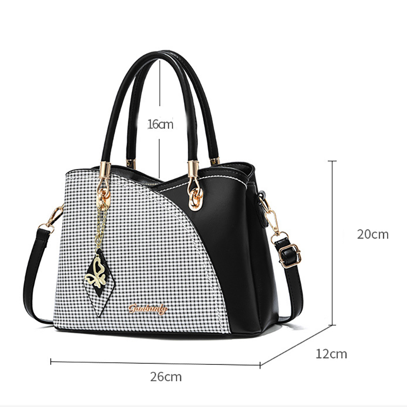 Faux Leather Shoulder Bag Handbag for Women, Khaki