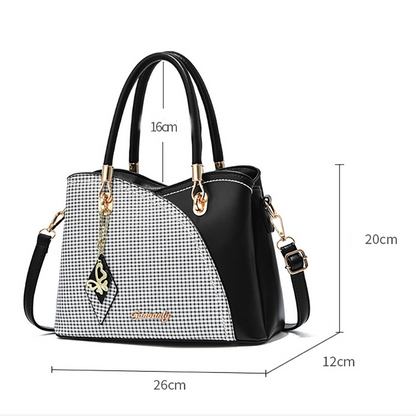 Faux Leather Shoulder Bag Handbag for Women, Khaki