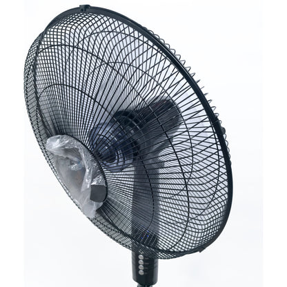 3 Speeds Control Stand Fan 18 Inch with Remote Control, Black