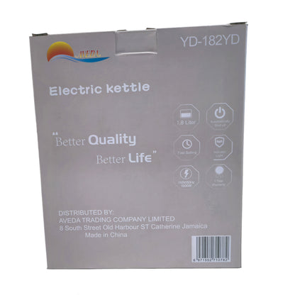 Electric Kettle 1.8L, White