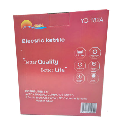 Electric Kettle 1.8L, Stainless Steel Color