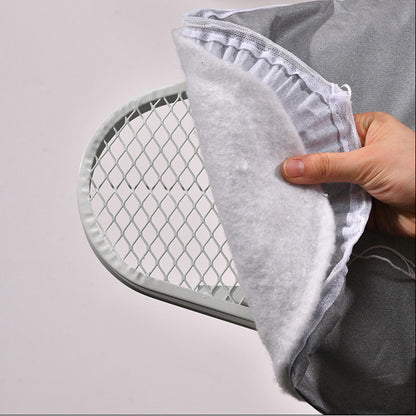 Foldable Ironing Pad with Sleeve Support 120x38cm, Gray
