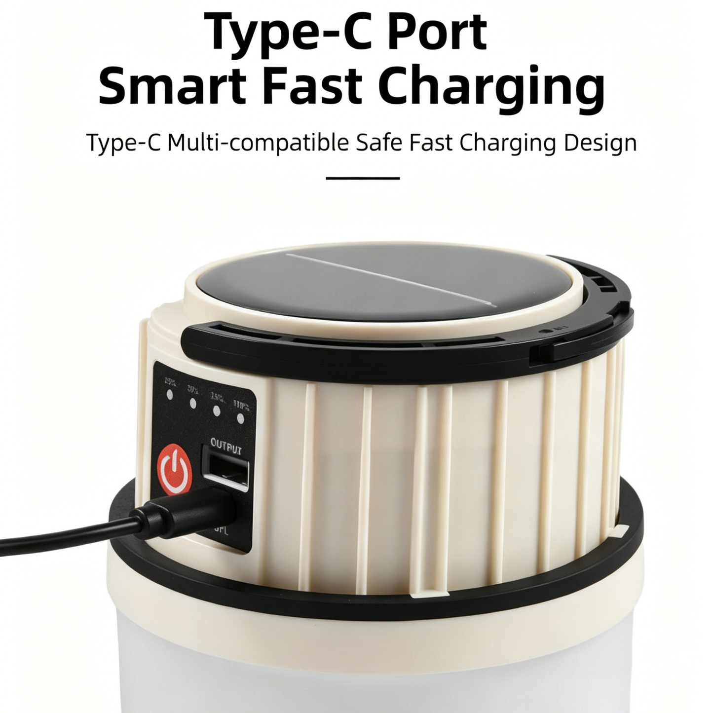 Solar-Powered LED Camping Lantern