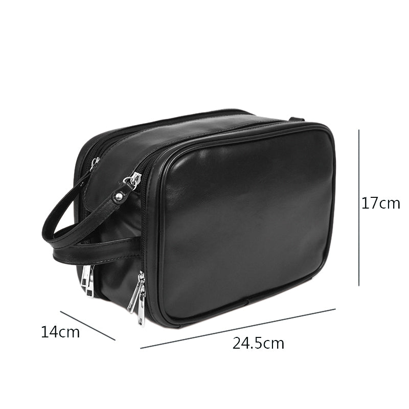 PU Travel Makeup Bag, Black