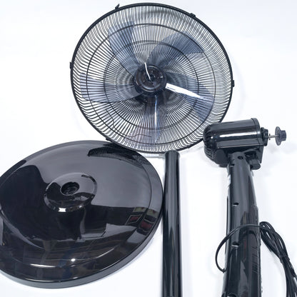 3 Speeds Control Stand Fan 18 Inch with Remote Control, Black
