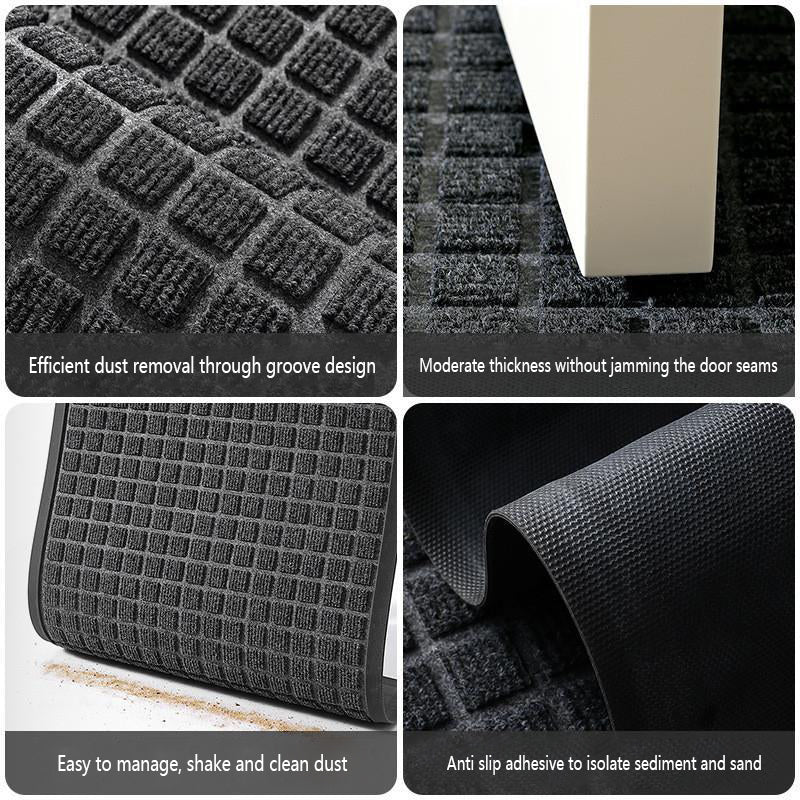 Heavy Duty Doormat for Outside Entry 45*75cm, Black