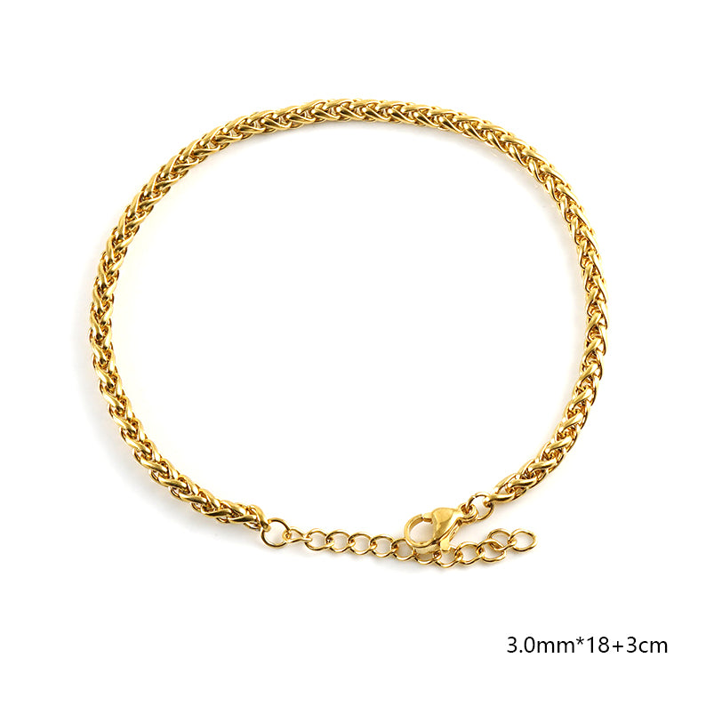 5-Piece 18K Gold-Plated Bracelets Set for Women