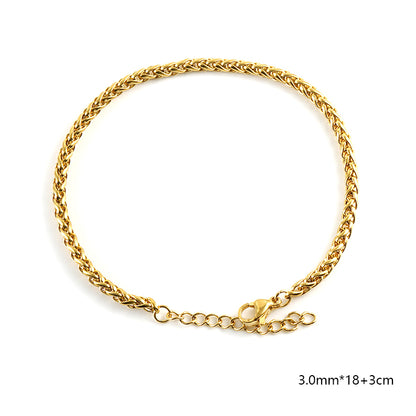 5-Piece 18K Gold-Plated Bracelets Set for Women