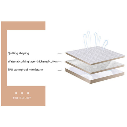 Bedding Waterproof Mattress Protector Twin / Queen / King, White