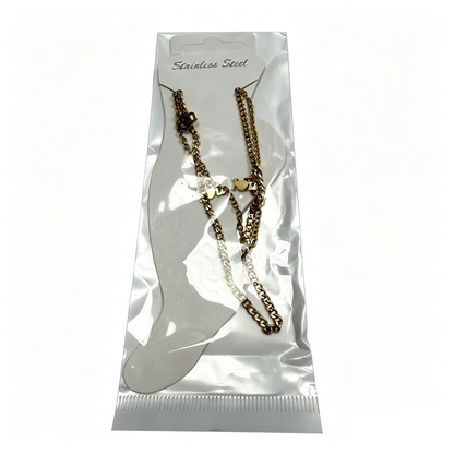 I Love You Heart Chain Anklet