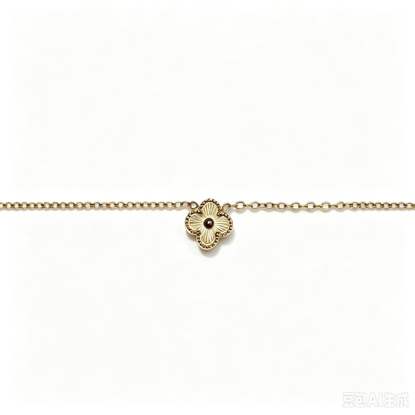Gold Clover Necklace for Women