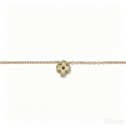 Gold Clover Necklace for Women