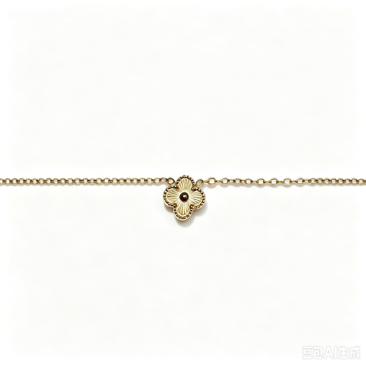 Gold Clover Necklace for Women