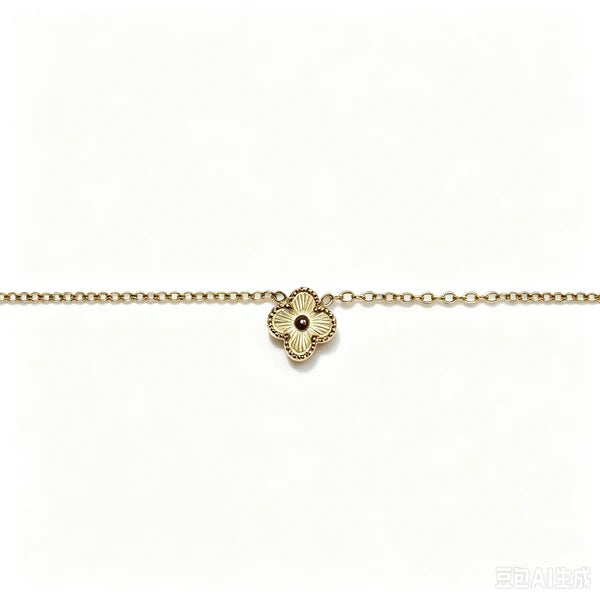 Gold Clover Necklace for Women