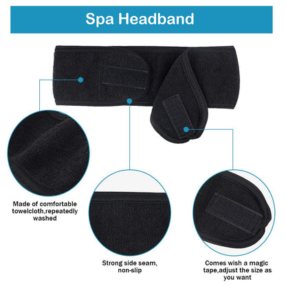 2-Piece Spa Facial Headband for Women