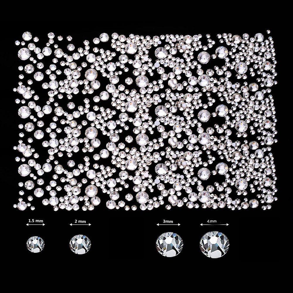 6 Boxes of Nail Gems Nail Art Tools Nail Rhinestones