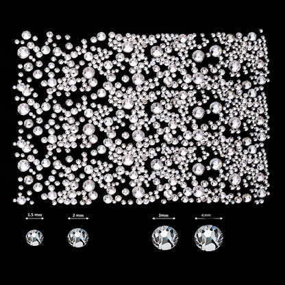 6 Boxes of Nail Gems Nail Art Tools Nail Rhinestones