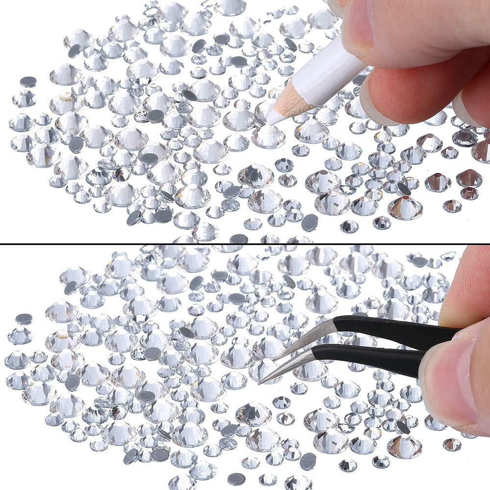6 Boxes of Nail Gems Nail Art Tools Nail Rhinestones