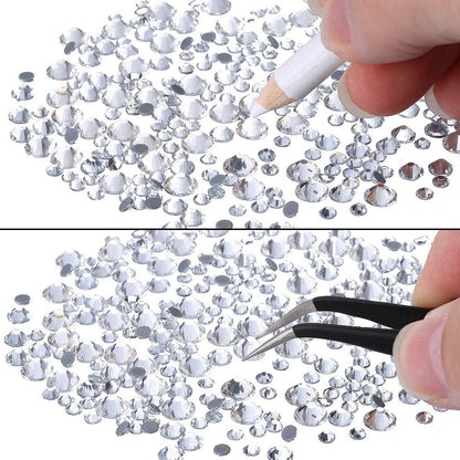 6 Boxes of Nail Gems Nail Art Tools Nail Rhinestones