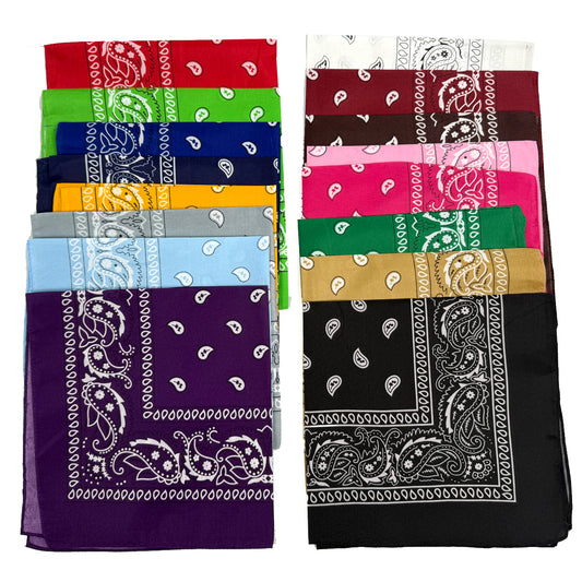 16-Pieces Bandanas Multi-Purpose